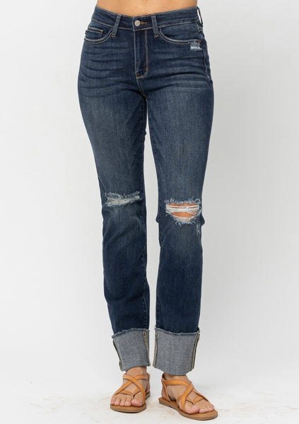 Judy Blue Mid-Rise Distressed