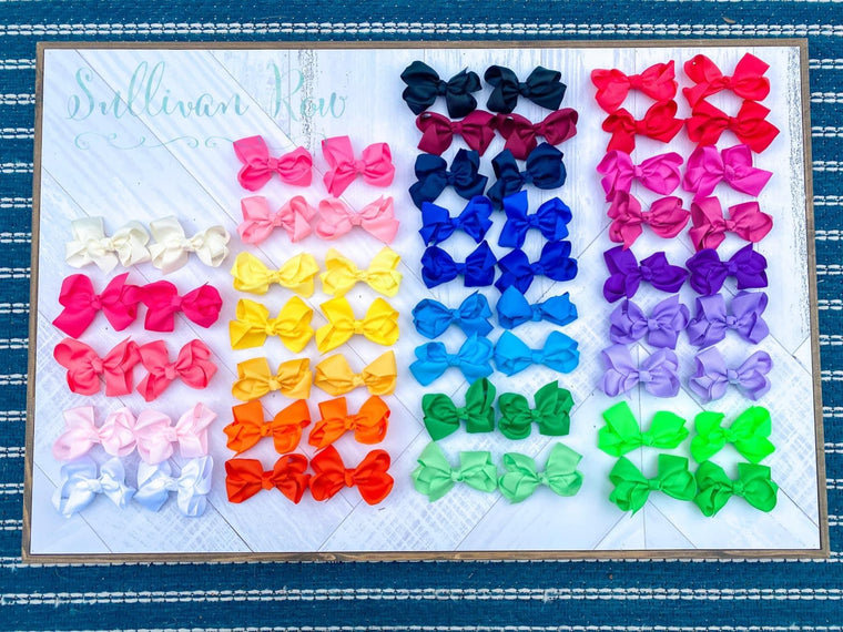 Pigtail Set 4 Inch Bow Lot of 60